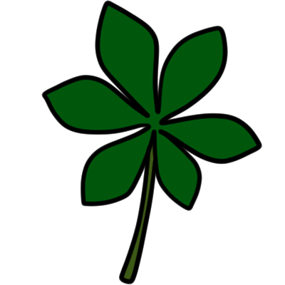 a palmate compound leaf.